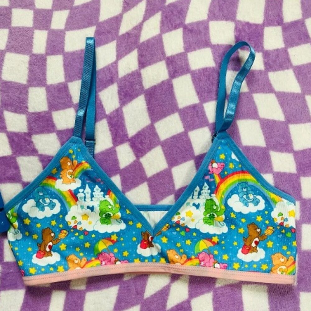NWT Care Bears x Romwe bra and panty set size S - Picture 6 of 8